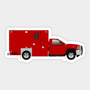 Red Type I Ambulance Sticker